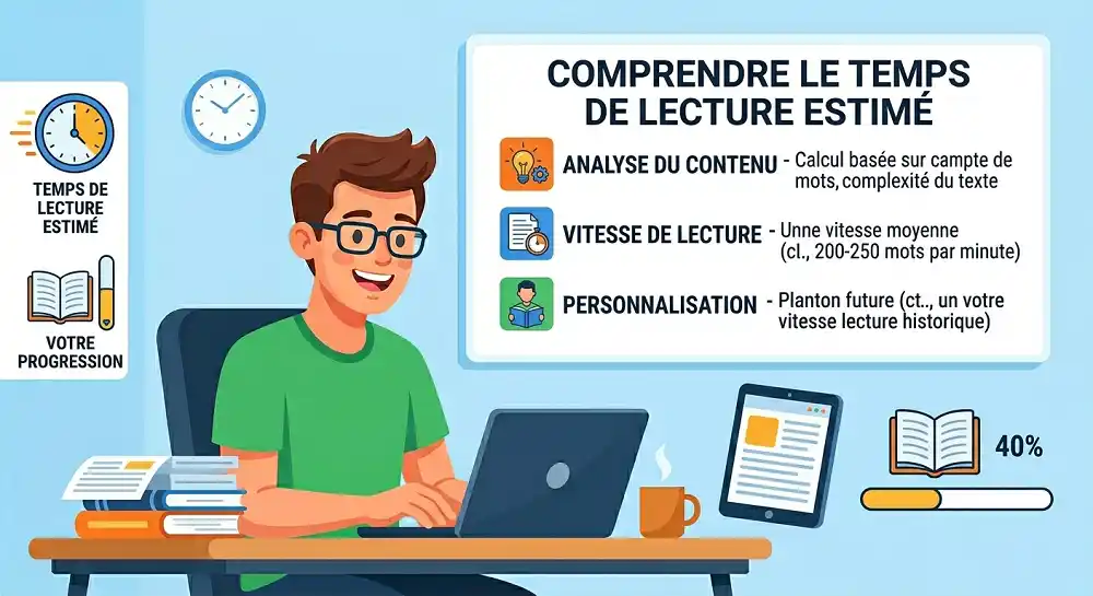 Illustration temps de lecture estimé